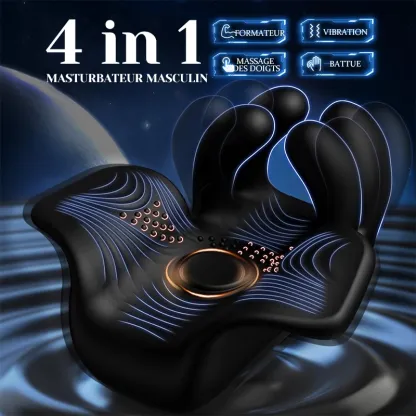 Stimulateur de Glan 10 Pulsations Vibrantes Masseur de Pénis à Doigt