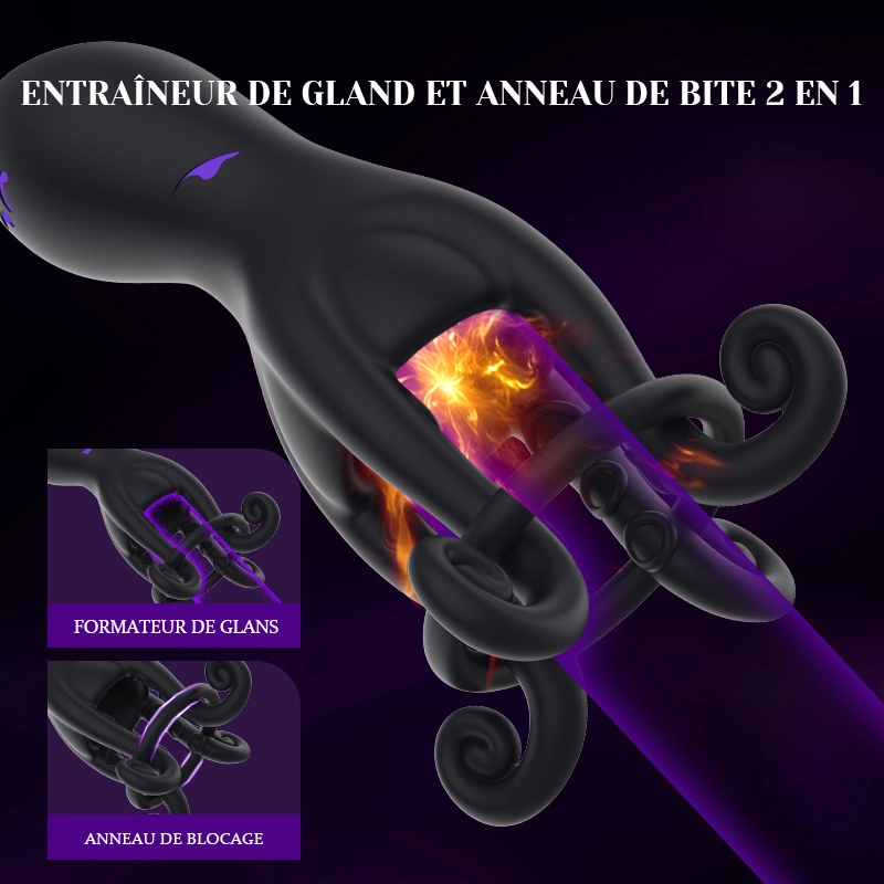 Stimulateur de Gland Octopus 10 Vibrations Jouet Sexuel Masculin