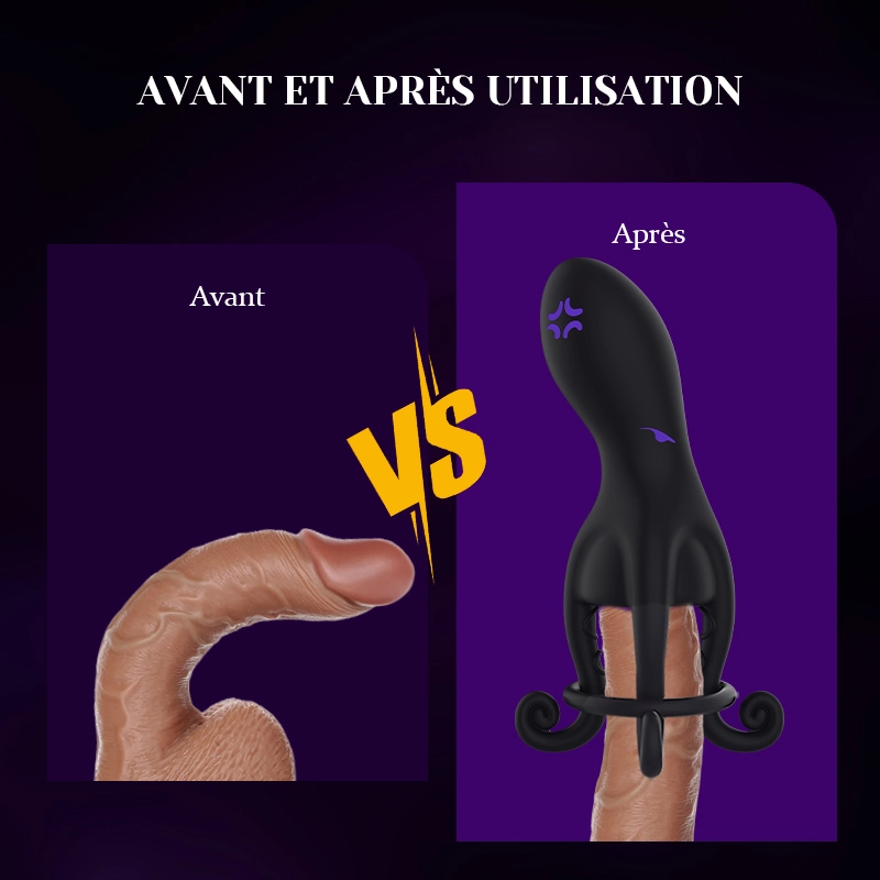 Stimulateur de Gland Octopus 10 Vibrations Jouet Sexuel Masculin