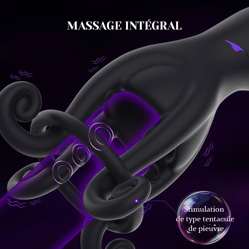 Stimulateur de Gland Octopus 10 Vibrations Jouet Sexuel Masculin