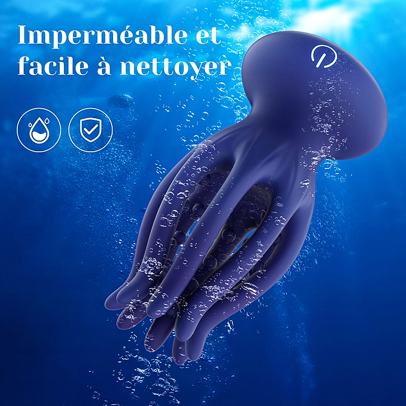 Stimulateur  de Gland 10 Vibration Masturbateur Tentacule d'Octopus