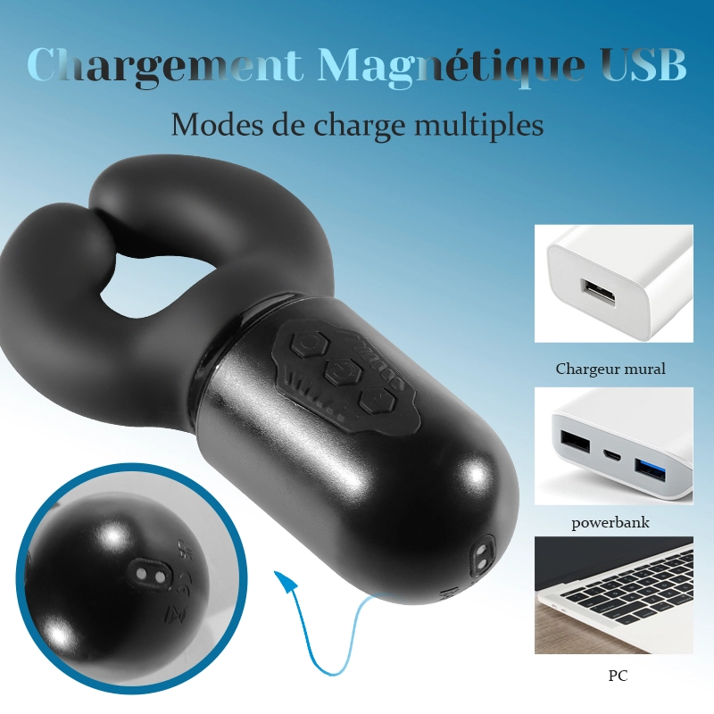 Stimulateur de Gland avec 10 Vibrations Clippantes et 100% Étanche
