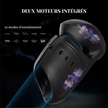 Stimulateur de Gland Réglable avec Vibration pour Dureté et Entraînement Prolongé