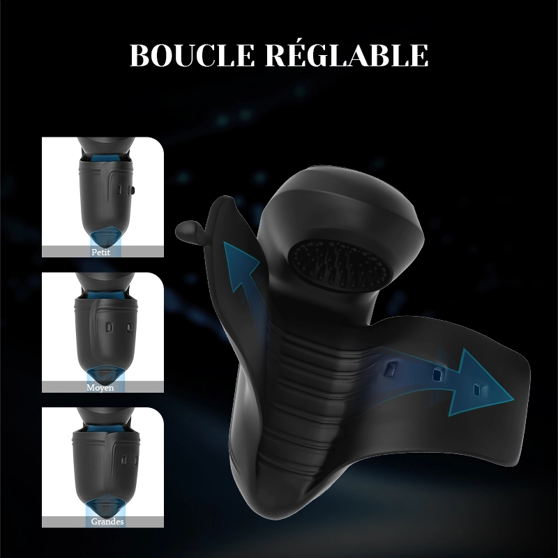 Stimulateur de Gland Réglable avec Vibration pour Dureté et Entraînement Prolongé