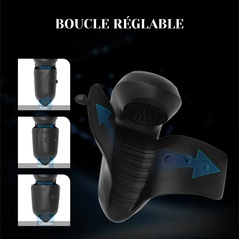 Stimulateur de Gland Réglable avec Vibration pour Dureté et Entraînement Prolongé