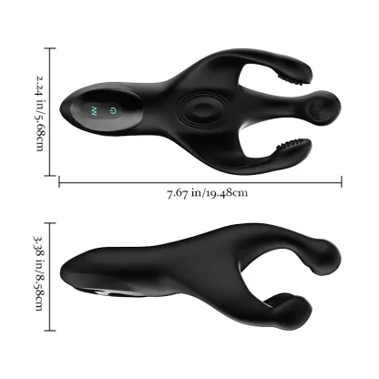 Stimulateur  de Gland 10 Fréquences Vibrantes avec Fonction de Claquement Portable
