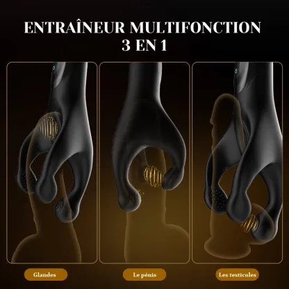 Stimulateur  de Gland 10 Fréquences Vibrantes avec Fonction de Claquement Portable