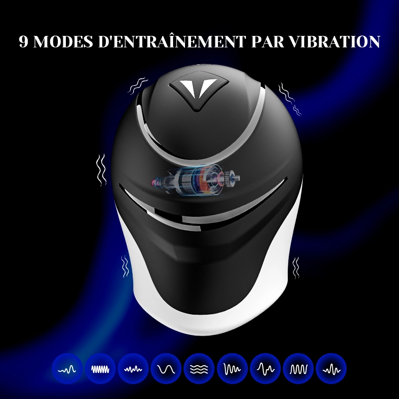 Stimulateur de Glande 9 Vibrations Masturbateur Jouet Sexuel Masculin
