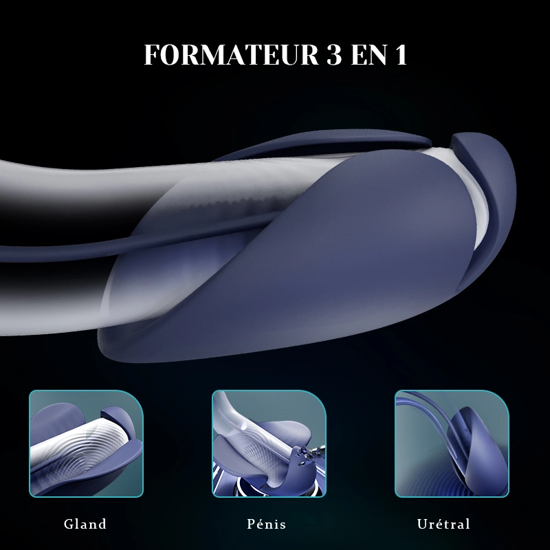 Stimulateur de Glande Unique 10 Vibrations avec Design Sonde Urétrale
