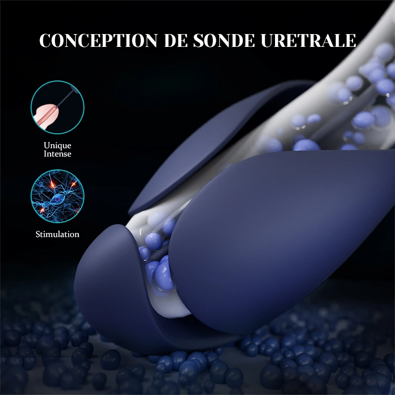 Stimulateur de Glande Unique 10 Vibrations avec Design Sonde Urétrale