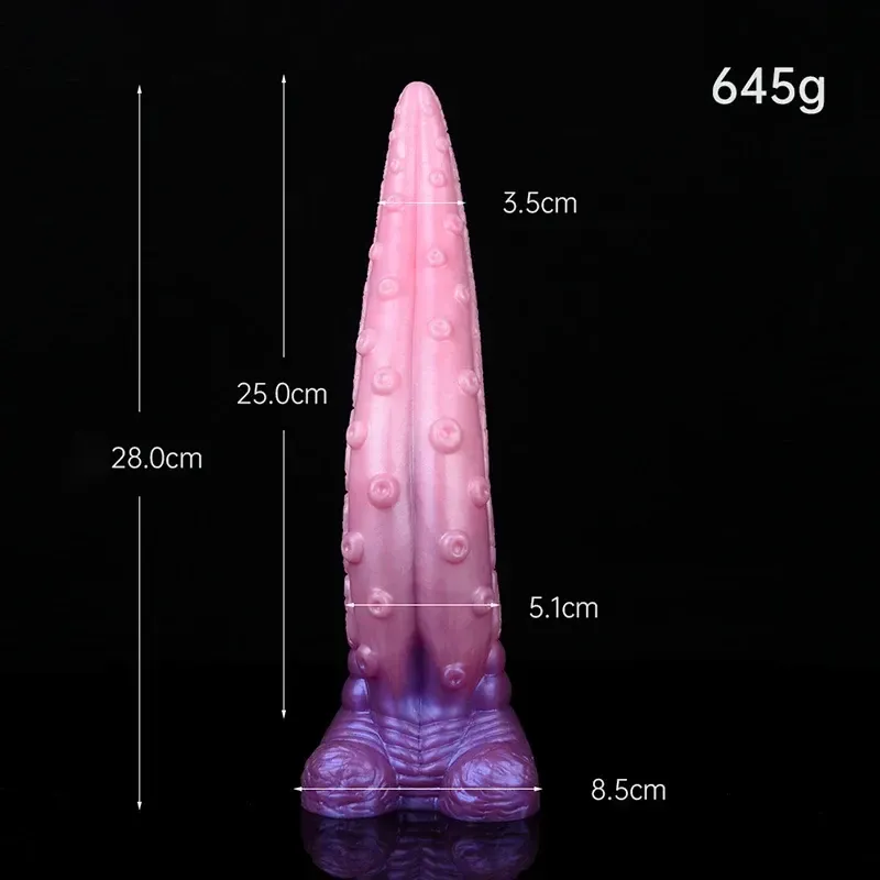 Tentacule Rose en Silicone Réaliste Monster Dildo 28 cm