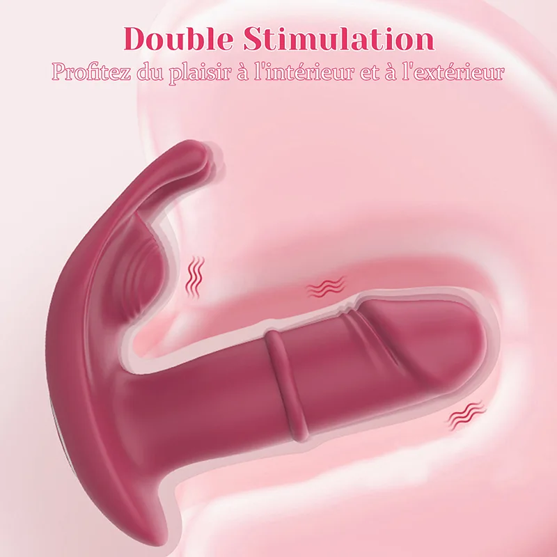 Vibromasseur À Distance Portable En Silicone Avec 10 Modes De Vibration