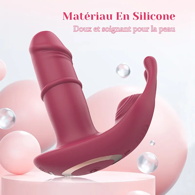 Vibromasseur À Distance Portable En Silicone Avec 10 Modes De Vibration