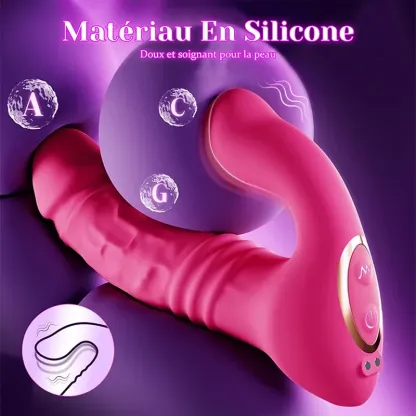 Vibro À Distance Portable Avec 10 Modes De Poussée Et De Vibration Contrôlés Par Application