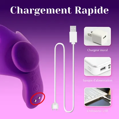 Vibro À Distance Invisible Portable Avec 9 Modes De Vibration