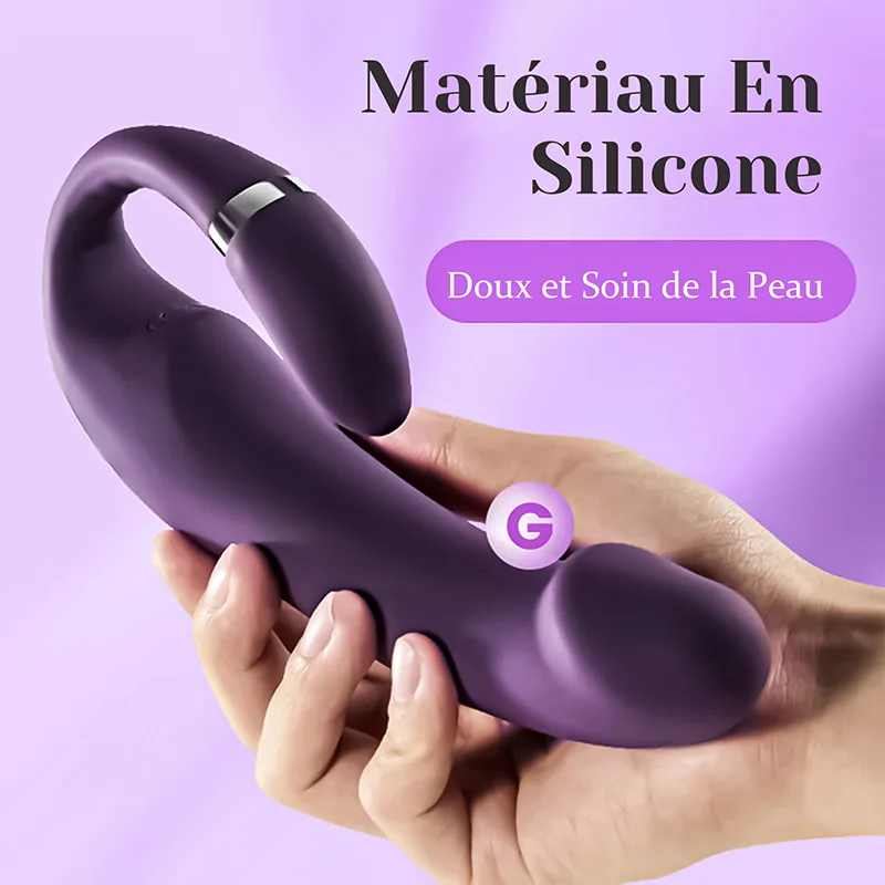 Vibro Point G 3 En 1 Silicone Chauffant Vibrant