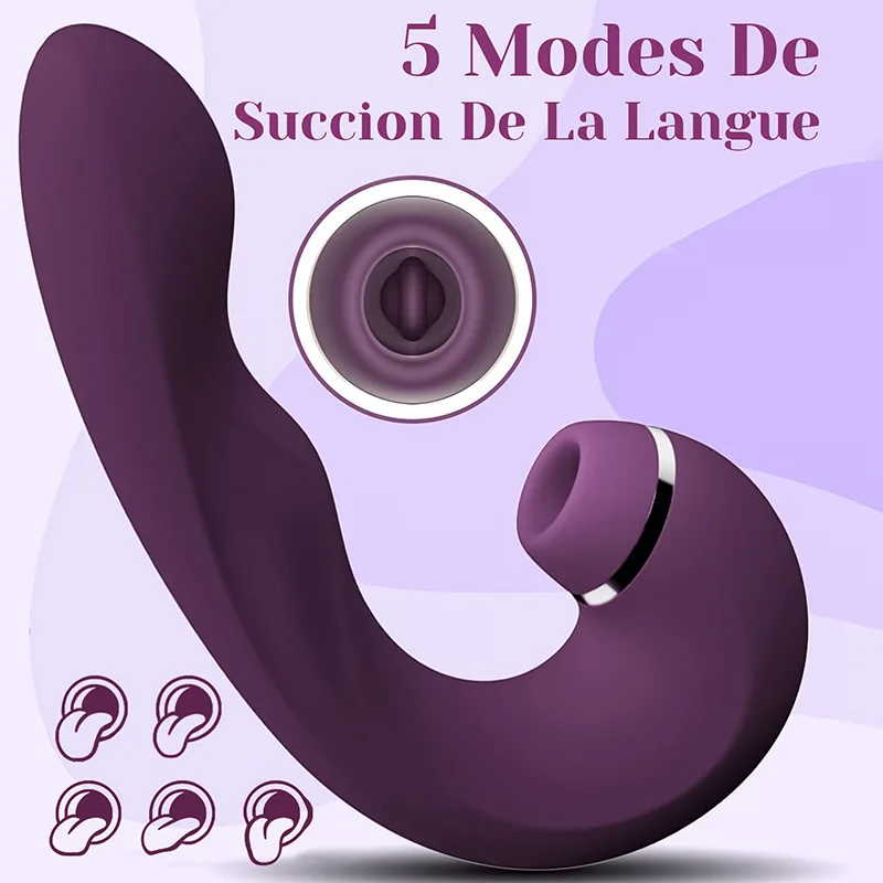Vibro Point G 3 En 1 À Succion Et Vibration Étanche