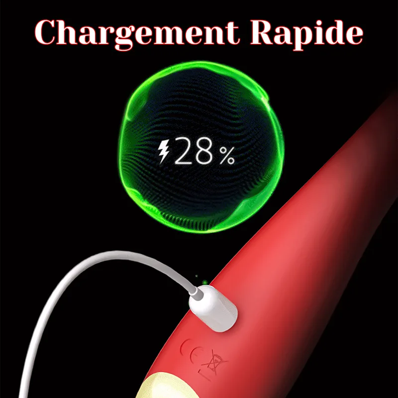 Vibro Point G 2 En 1 Vibrant Et Pulsionnel En Silicone