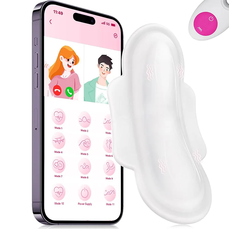 Vibromasseur À Distance Invisible Portable En Silicone Avec 11 Modes De Vibration Contrôlés Par Application