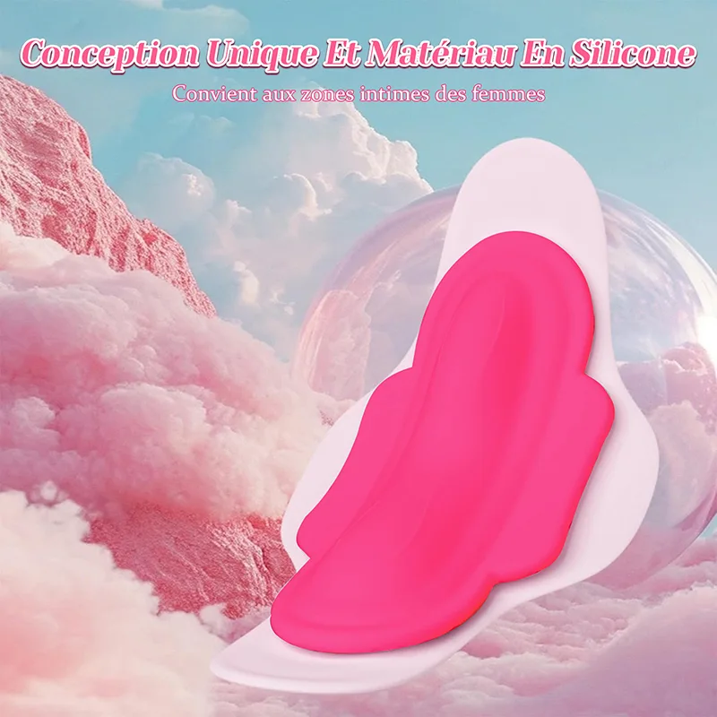 Vibromasseur À Distance Invisible Portable En Silicone Avec 11 Modes De Vibration Contrôlés Par Application