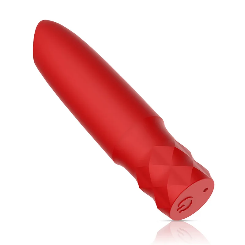 Vibromasseur Bullet Rechargeable Rouge À Lèvres Avec 10 Modes De Vibration Puissants
