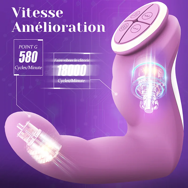 Vibromasseur Doigt Rechargeable À 7 Modes De Vibration Réalistes