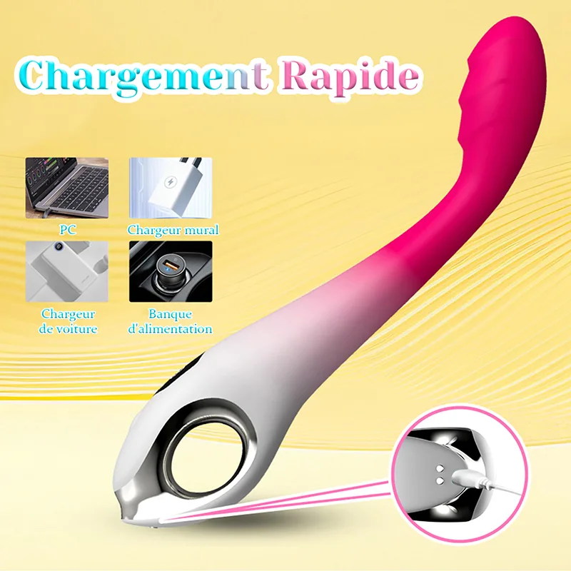 Vibromasseur Point G À 10 Vibrations Avec Charge Rapide