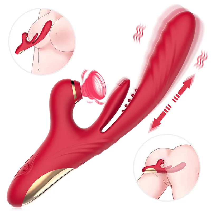 Vibromasseur Point G 3 En 1 Avec Stimulation Puissante De Vibration Et Succion