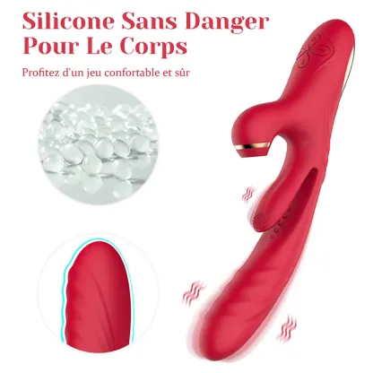 Vibromasseur Point G 3 En 1 Avec Stimulation Puissante De Vibration Et Succion