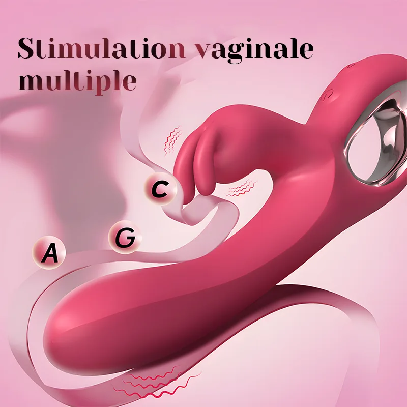 Vibromasseur Rabbit Portable À 10 Modes De Vibration