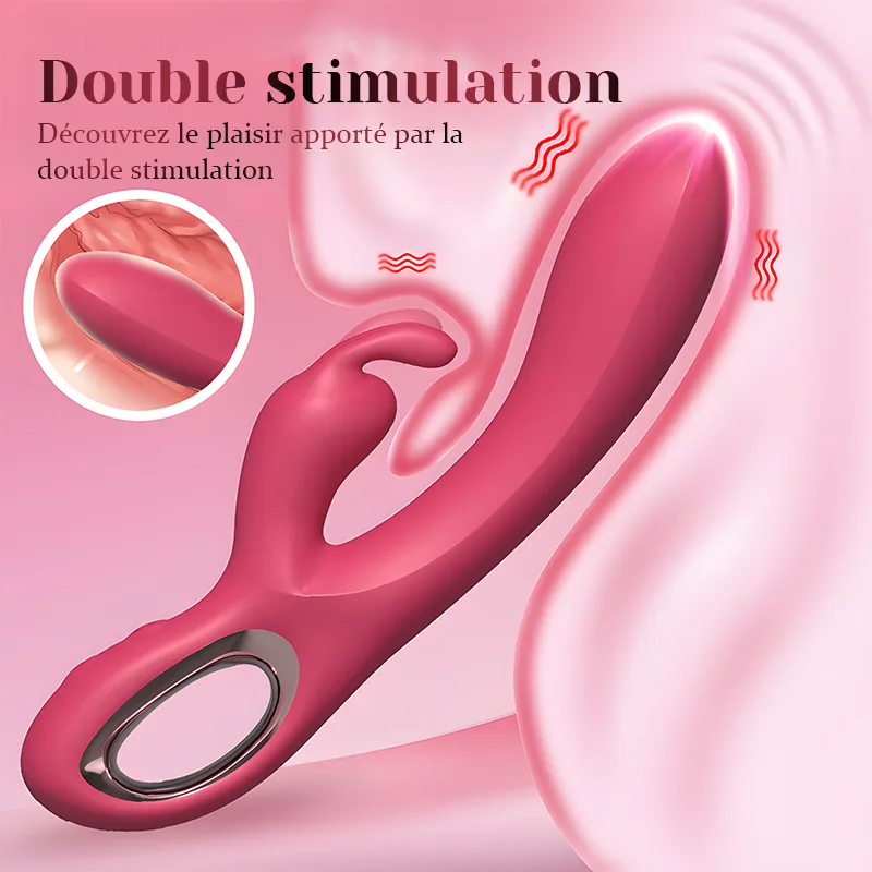 Vibromasseur Rabbit Portable À 10 Modes De Vibration