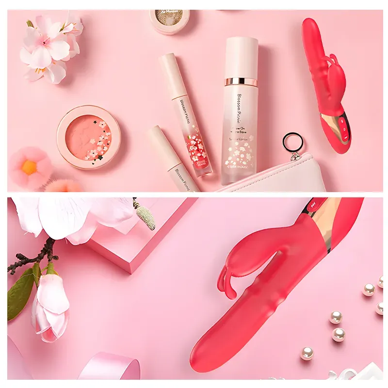 Vibromasseur Rabbit À 3 Fréquences De Poussée Et De Claquement
