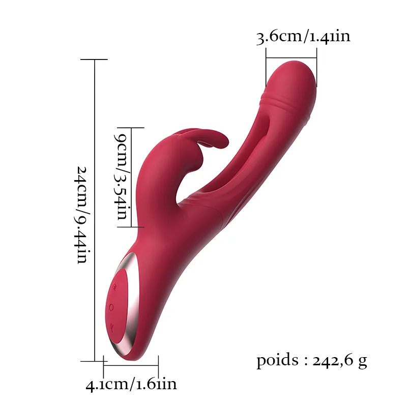 Vibromasseur Rabbit À 12 Modes De Tapotement Et De Vibration