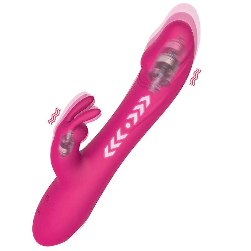 Vibromasseur Rabbit Réaliste À 10 Modes De Vibration Et 3 Modes De Poussée