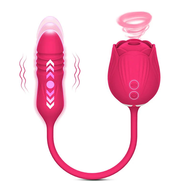 Vibromasseur Rose 2 en 1 Floral Fantasy Aspiration Clitoridienne