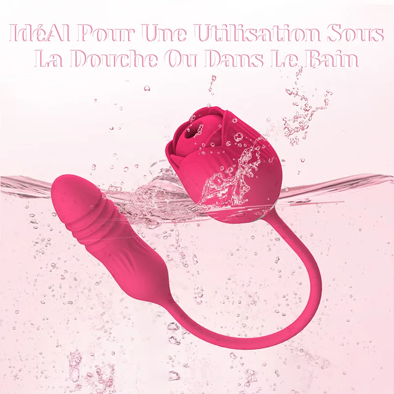 Vibromasseur Rose 2 en 1 Floral Fantasy Aspiration Clitoridienne