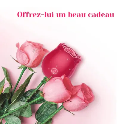 Vibromasseur Rose Classique Avec 10 Modes de Vibration de Fréquence