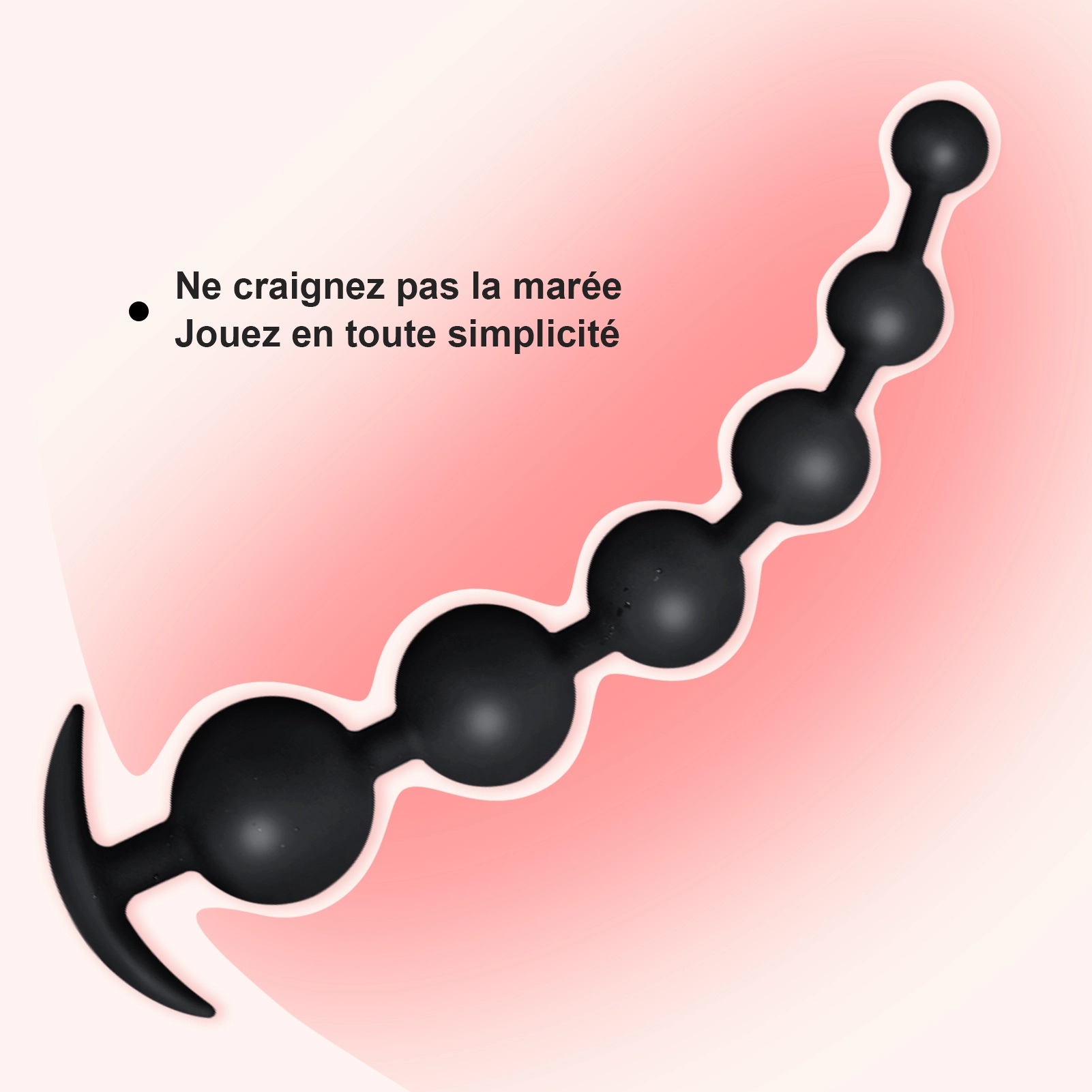 Anal Beads En Silicone Souple De Tailles Multiples