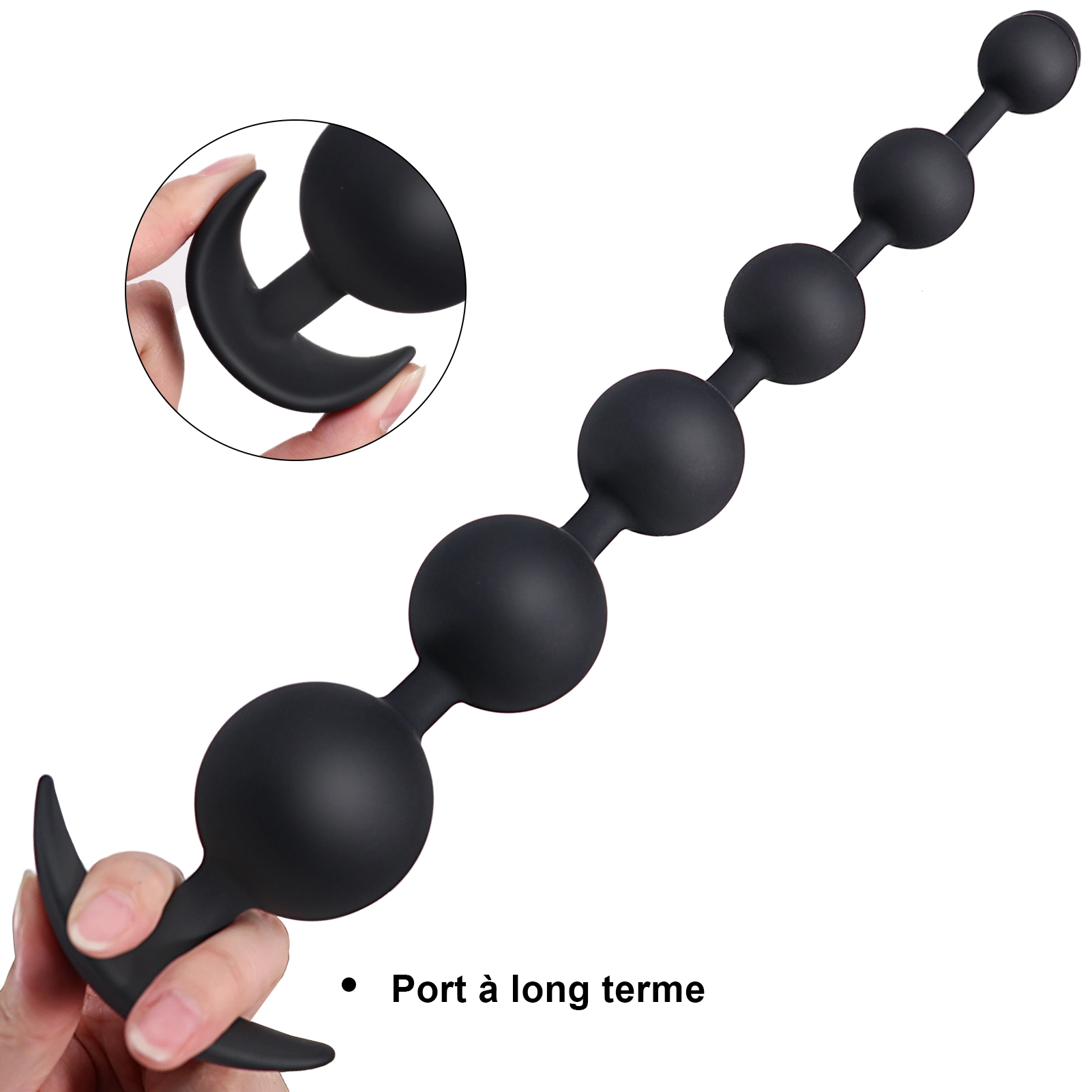 Anal Beads En Silicone Souple De Tailles Multiples