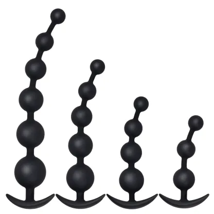 Anal Beads En Silicone Souple De Tailles Multiples