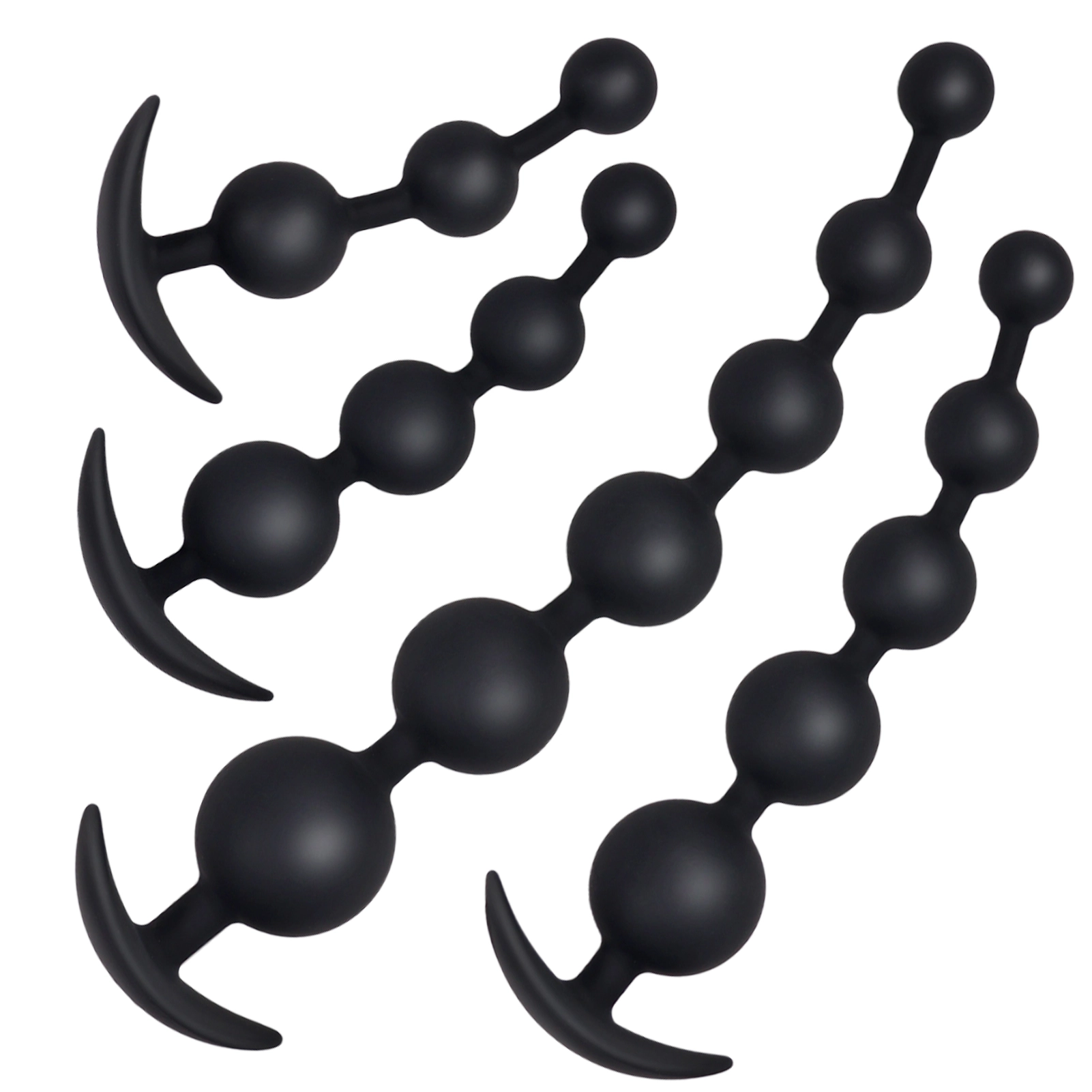 Anal Beads En Silicone Souple De Tailles Multiples