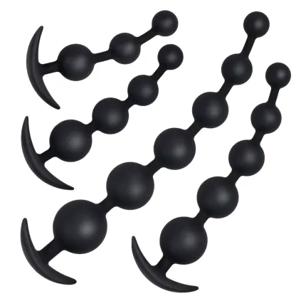 Anal Beads En Silicone Souple De Tailles Multiples