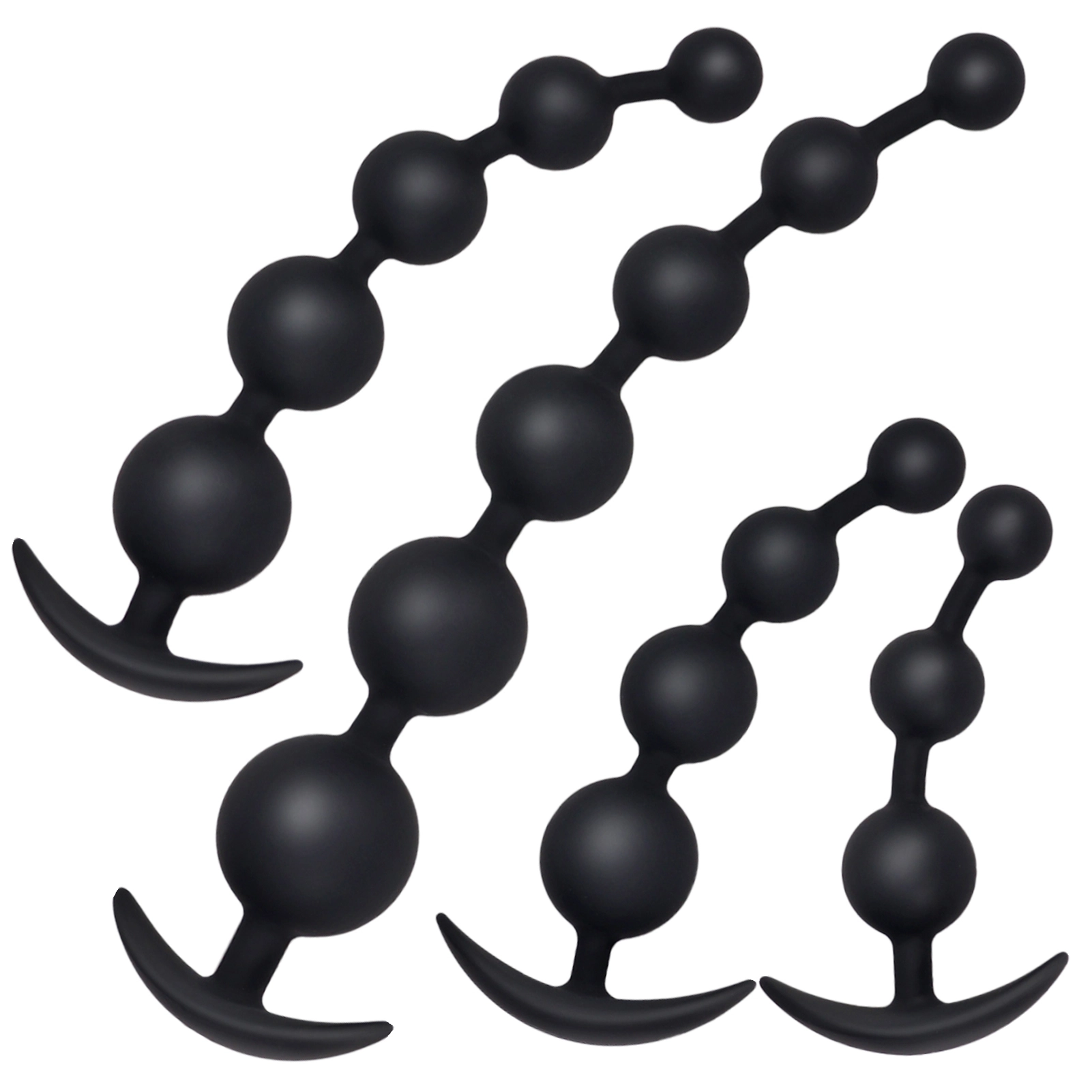 Anal Beads En Silicone Souple De Tailles Multiples