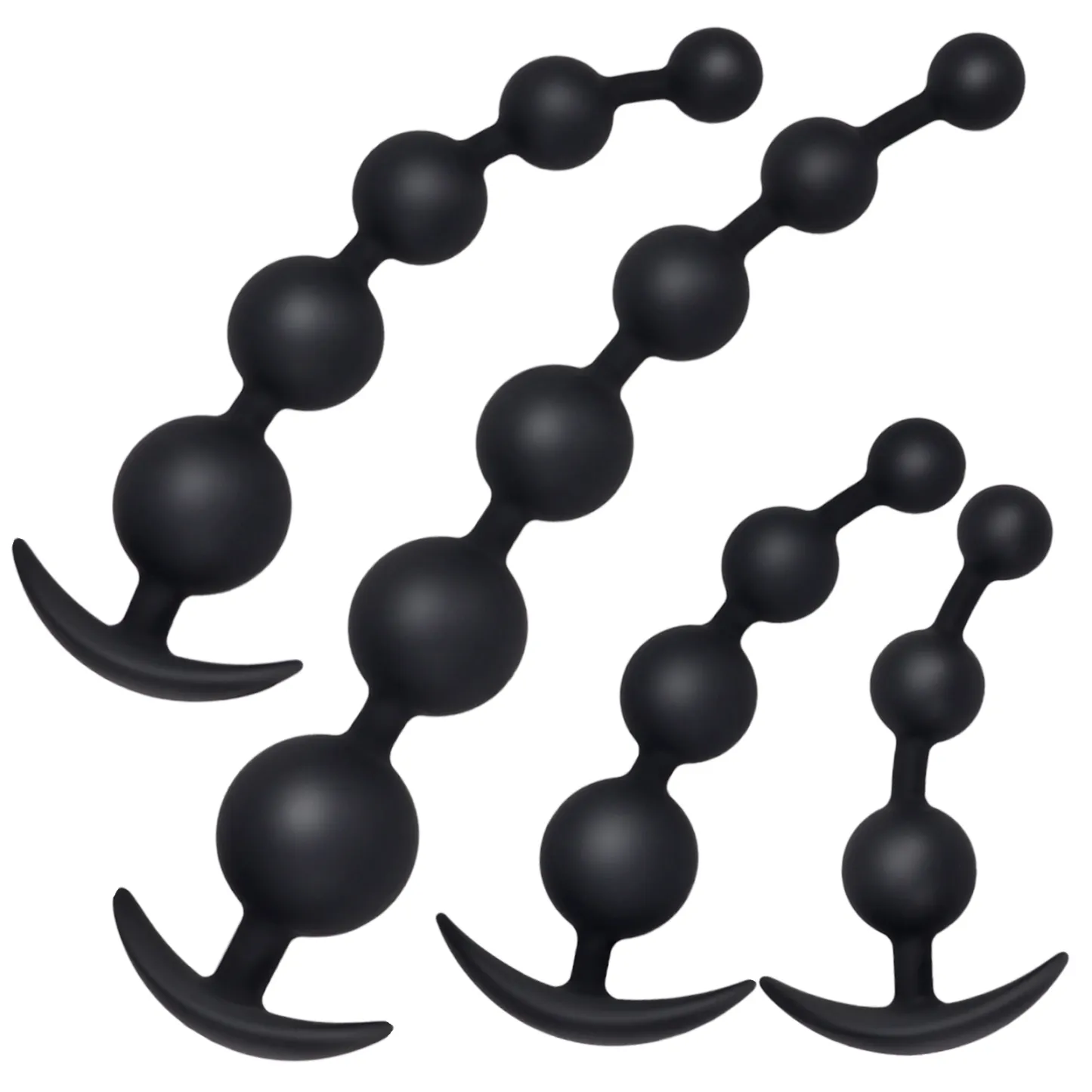 Anal Beads En Silicone Souple De Tailles Multiples