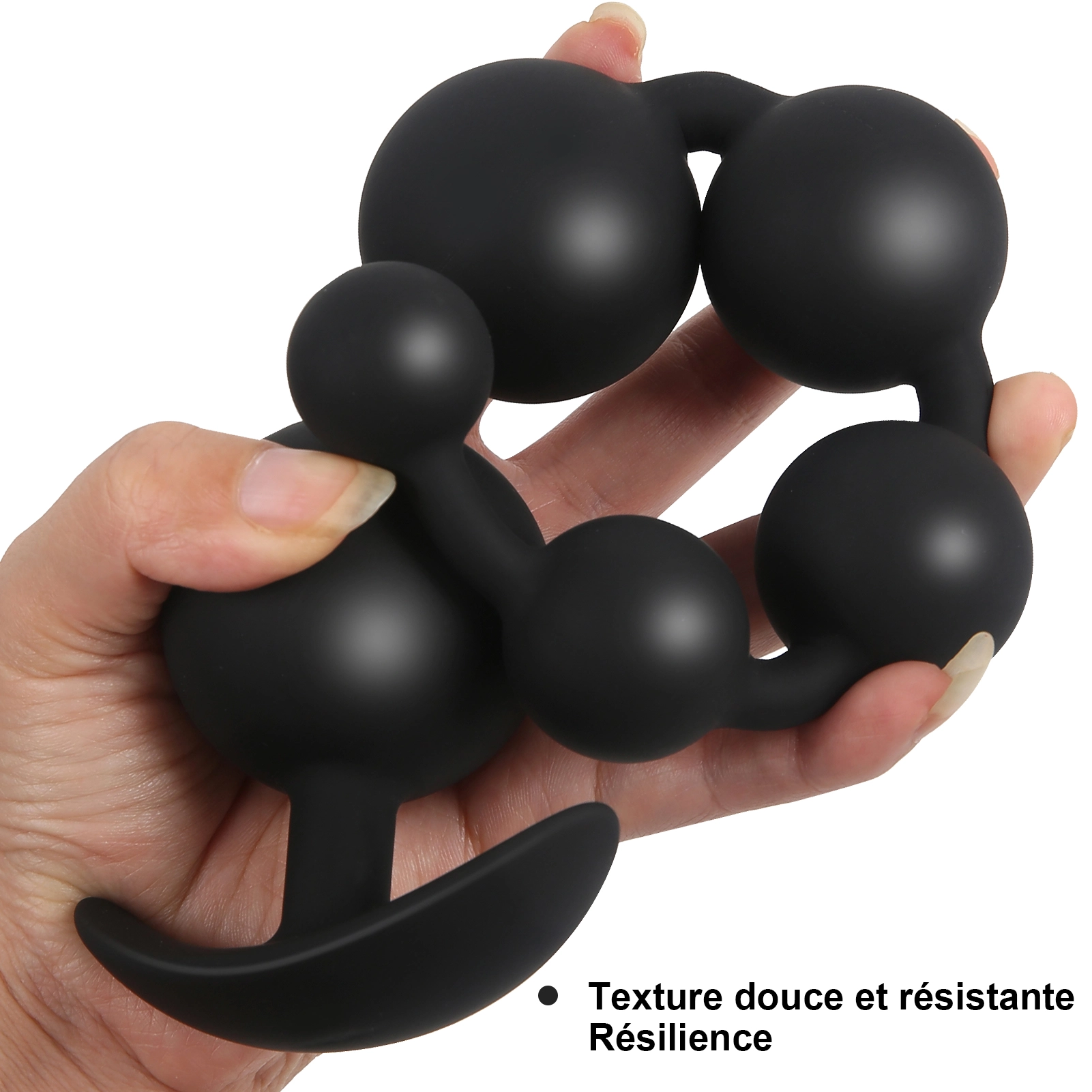 Anal Beads En Silicone Souple De Tailles Multiples