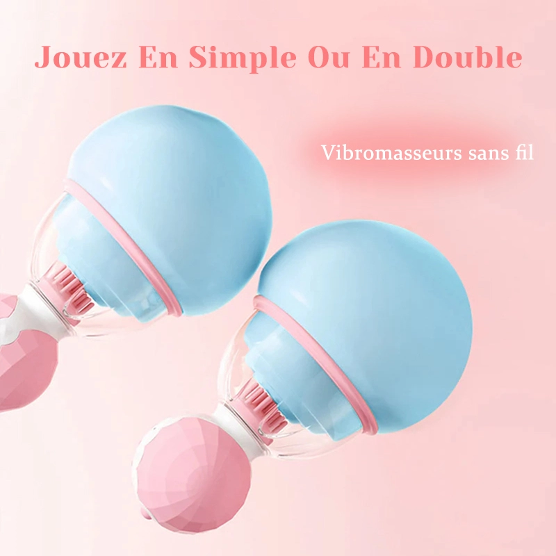 Jouets À Succion De Mamelons 10 Modes De Vibration & Stimulation Par Rotation À 360°