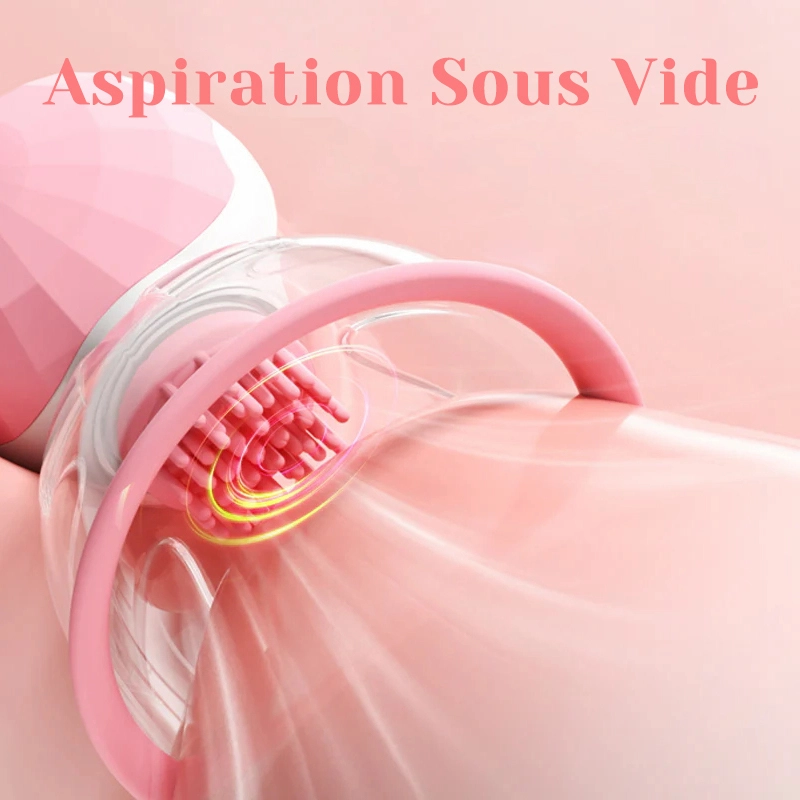 Jouets À Succion De Mamelons 10 Modes De Vibration & Stimulation Par Rotation À 360°