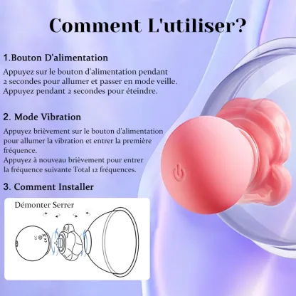 Jouets Vibrants De Massage Et De Succion Pour Mamelons Féminins