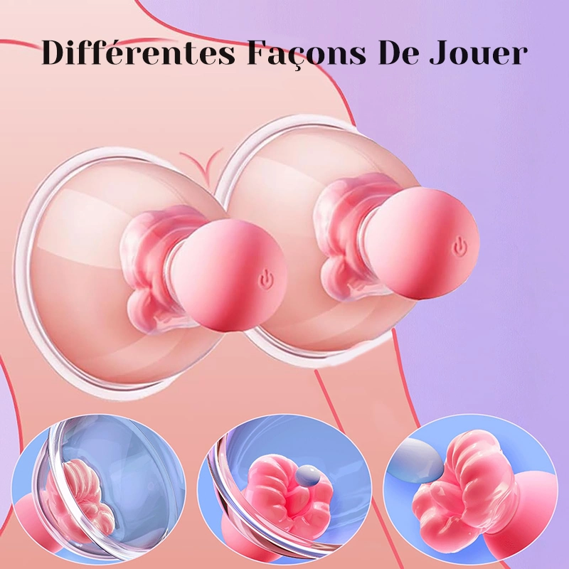 Jouets Vibrants De Massage Et De Succion Pour Mamelons Féminins