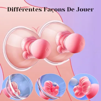 Jouets Vibrants De Massage Et De Succion Pour Mamelons Féminins
